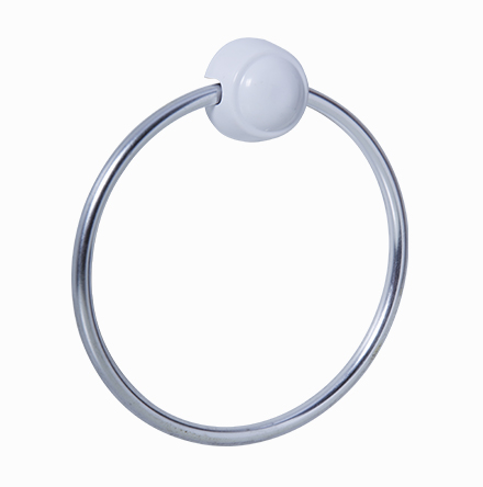 Chrome Plastic Towel Ring